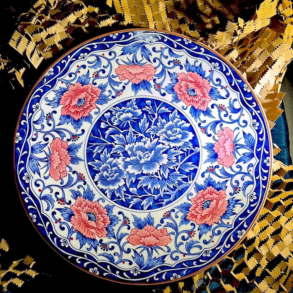 Toyo Vintage Floral Serving Plate by Toyo